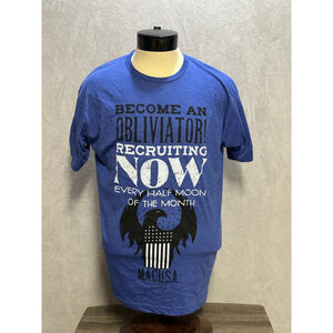 Men's Fantastic Beasts T-Shirt Size L Blue